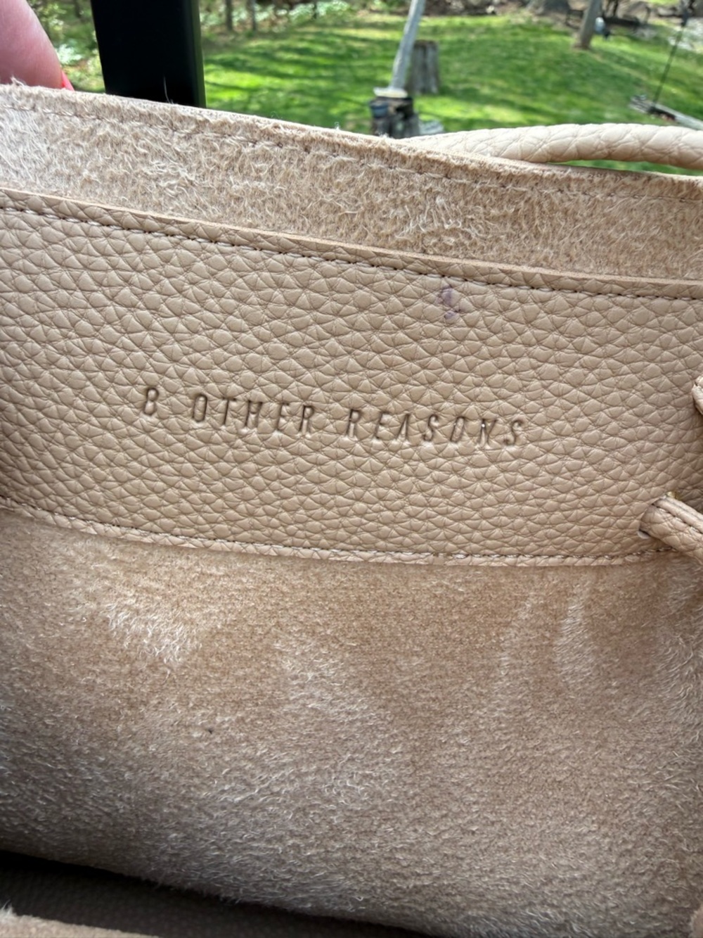 8 Other Reasons Women's Neutral Beige Shoulder Bag - Picture 2 of 6